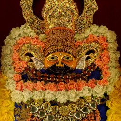 Sri Khatu Shyam ji Moorti Tanjore Art- 22/ 24 Carat Gold
