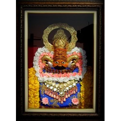 Sri Khatu Shyam ji Moorti Tanjore Art- 22/ 24 Carat Gold