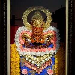Sri Khatu Shyam ji Moorti Tanjore Art- 22/ 24 Carat Gold